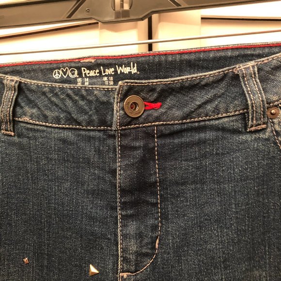 Peace Love World women studded jeans, flare, 14 - Picture 5 of 15